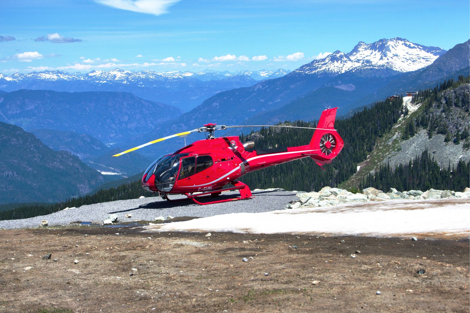 Helicopter on Whistler