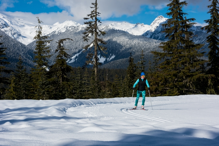 Cross country skiing in Whistler 
