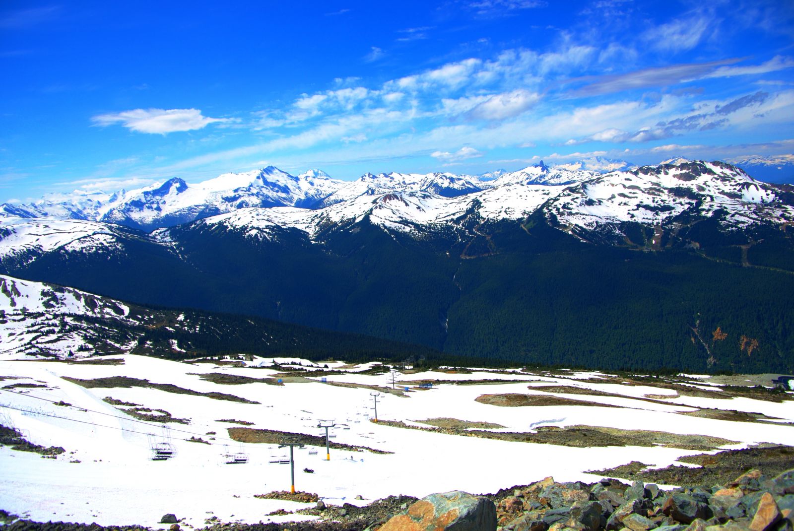 Top of Whistler in the summer