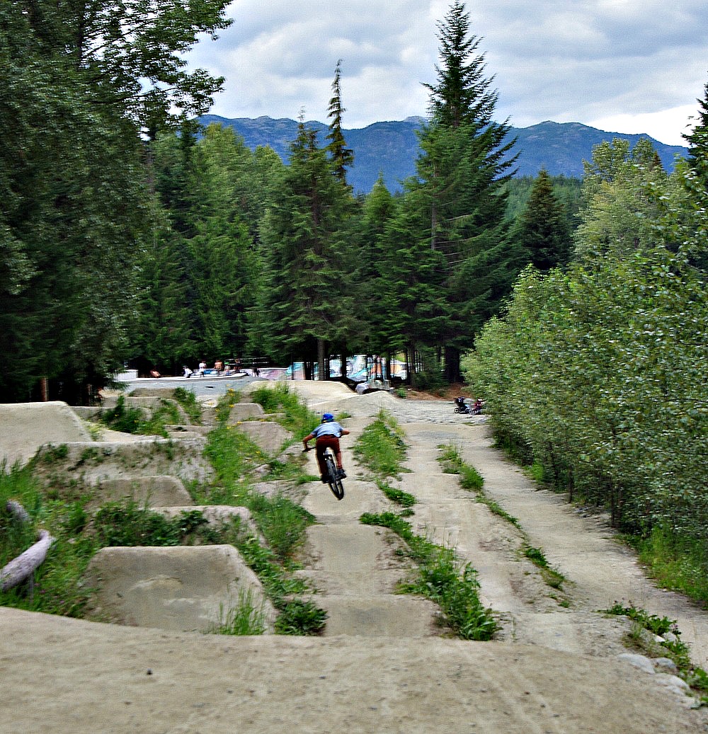 Boy in the Whistler dirt jumps