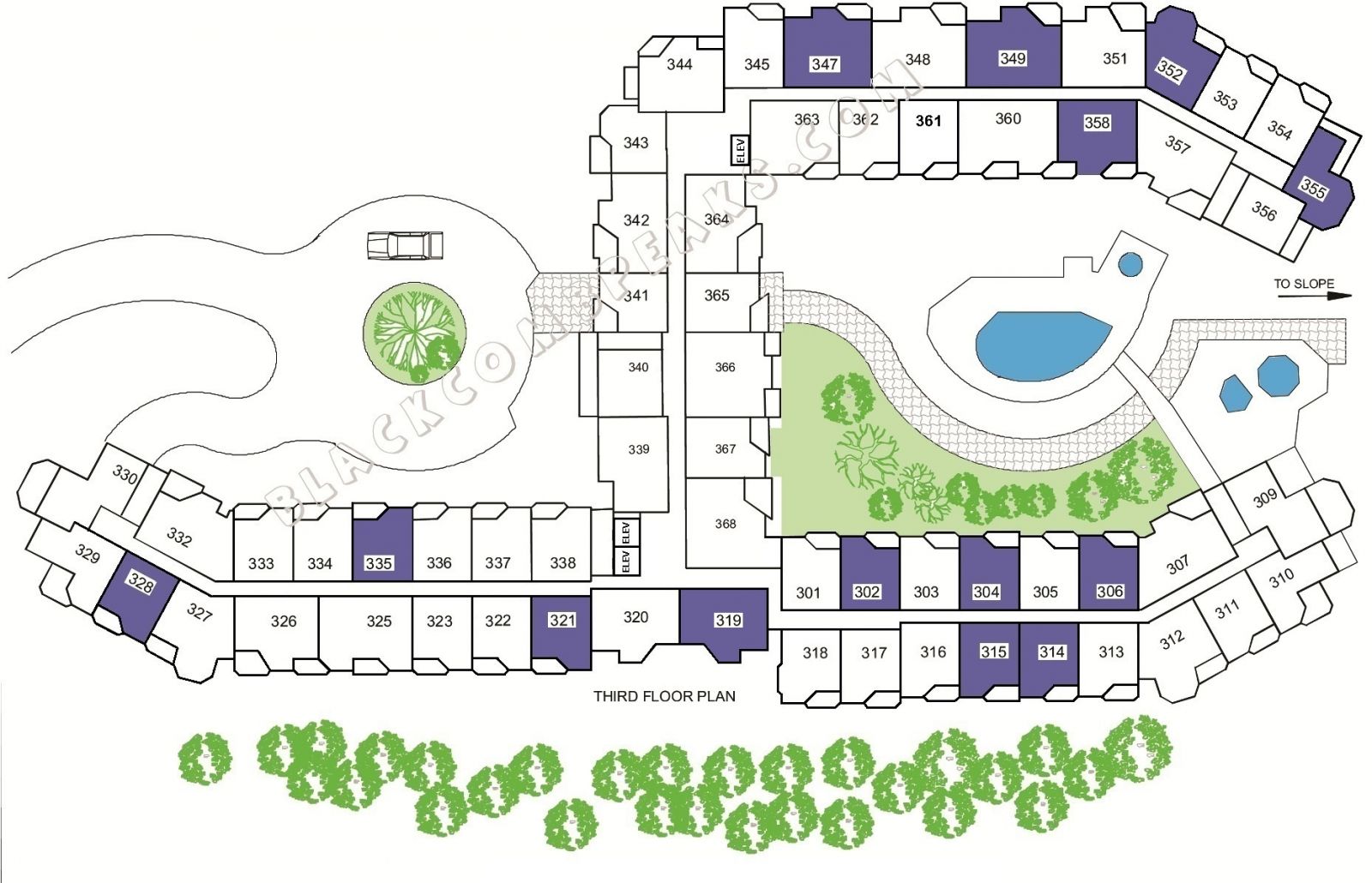 Whistler Aspens 3rd Floor Floorplan