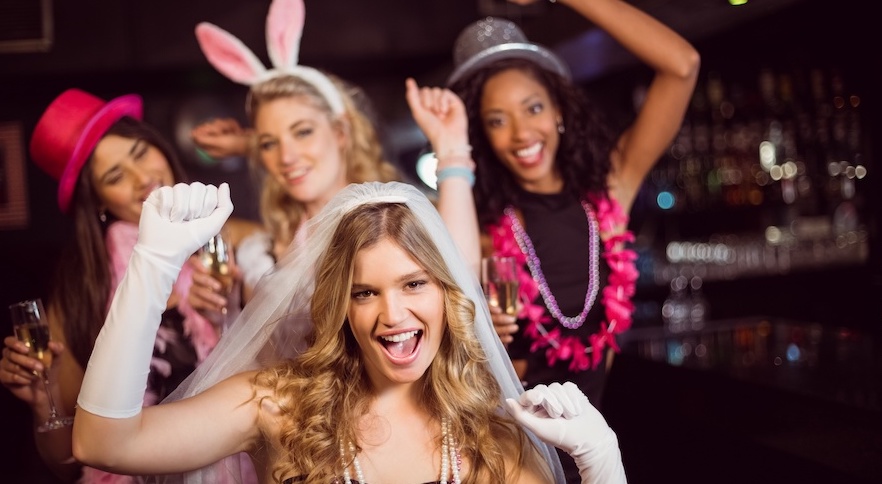 Women partying in Whistler Village
