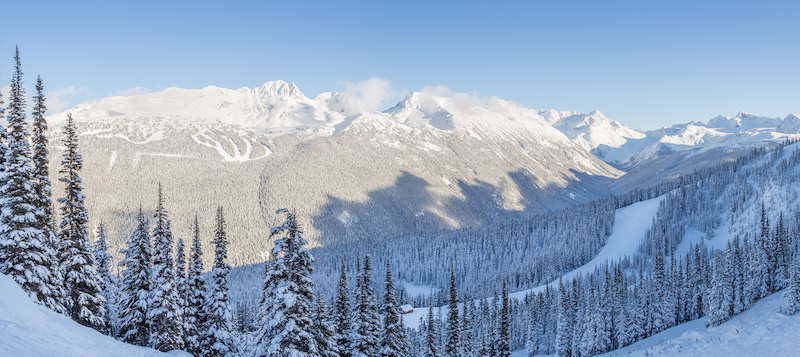 Whistler with fresh snowfall
