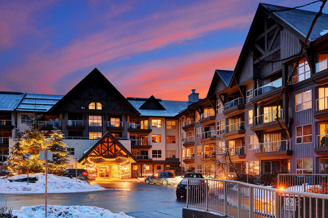 Aspens Lodge at sunset