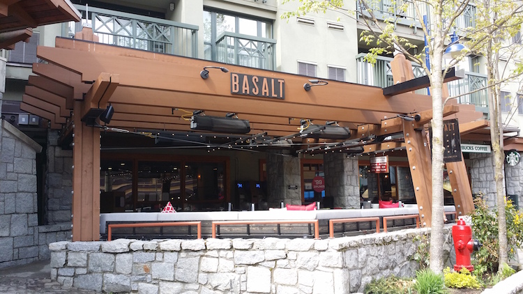 Basalt wine bar in Blackcomb