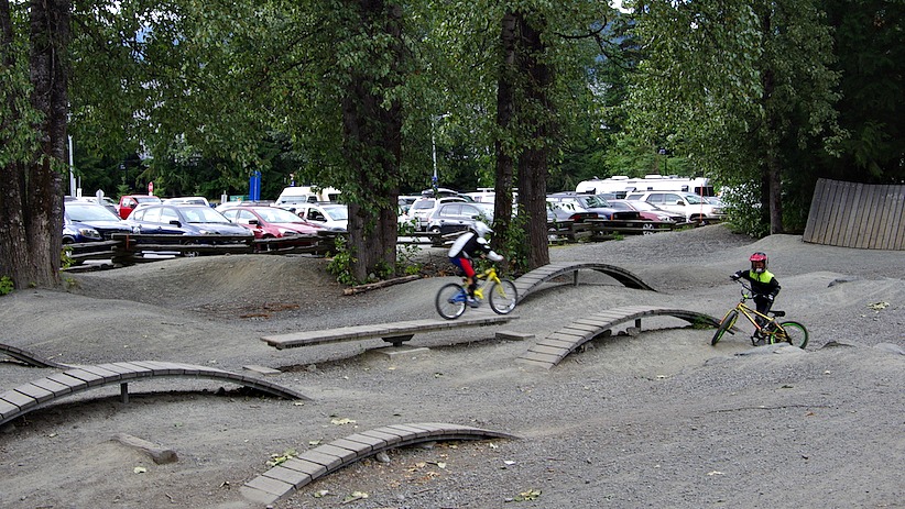 Boys in the Whistler dirt jump park