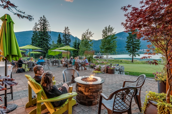 Outdoor dining in Whistler