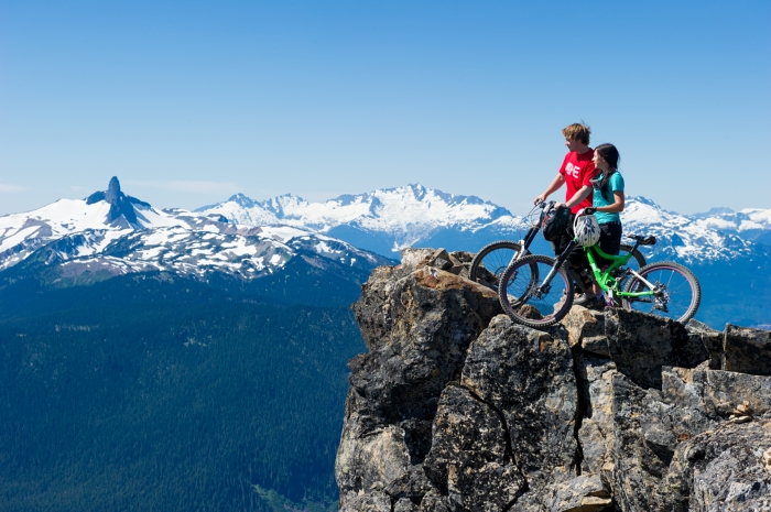 Mountain biking on Whistler