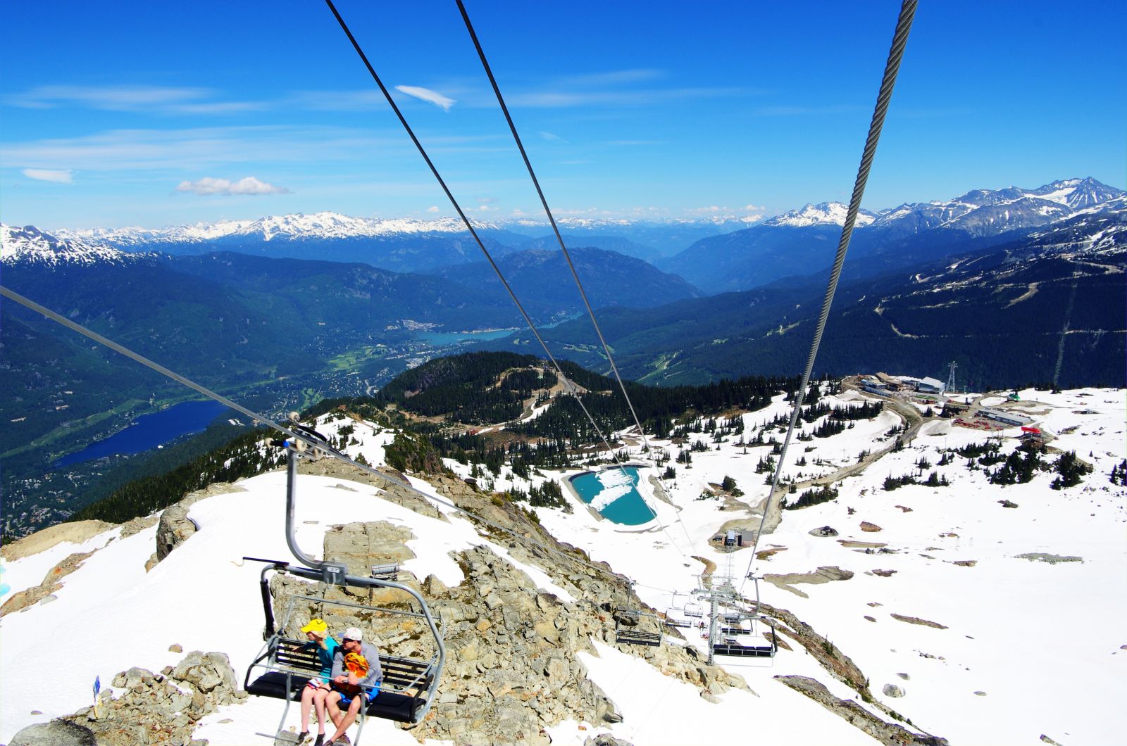 Peak Chair on Whistler in the summer