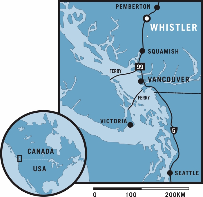 Sea to Sky Highway Map