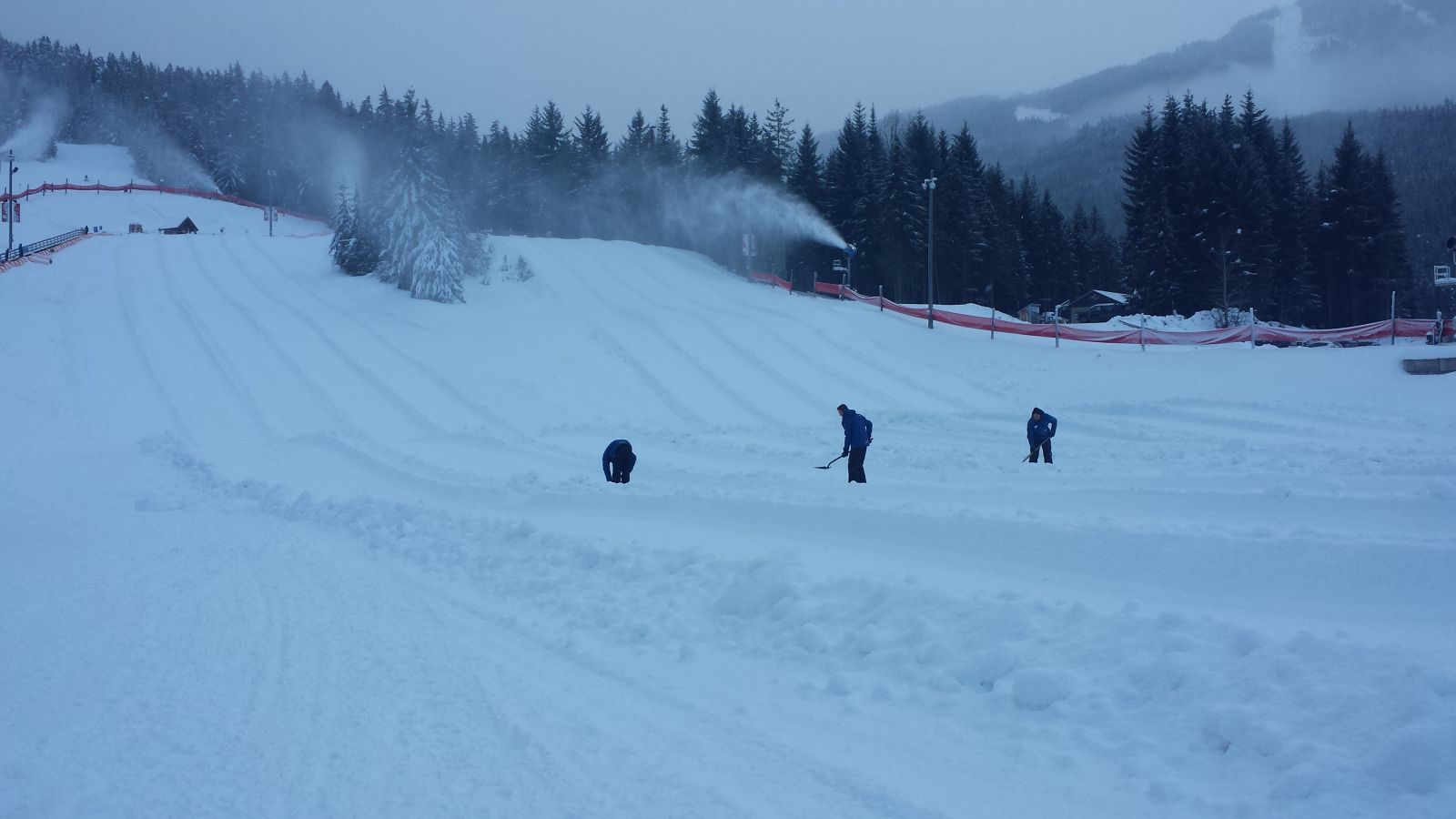 The crew maintaining the Tube Park