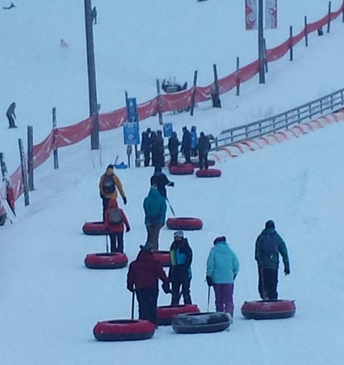 Guests having fun at the Whistler Tube Park