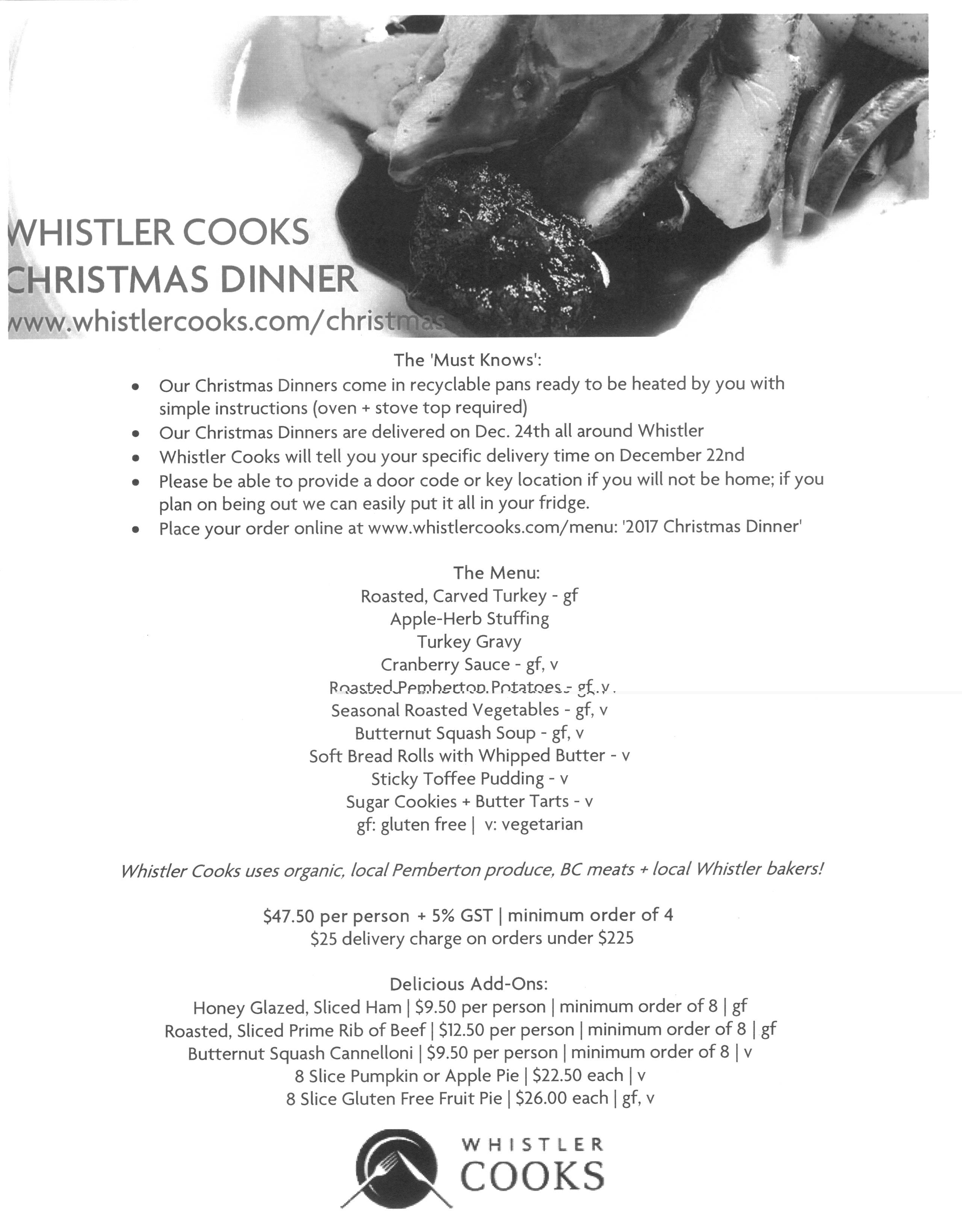 Guide to Christmas Dinner in Whistler Peaks Blog