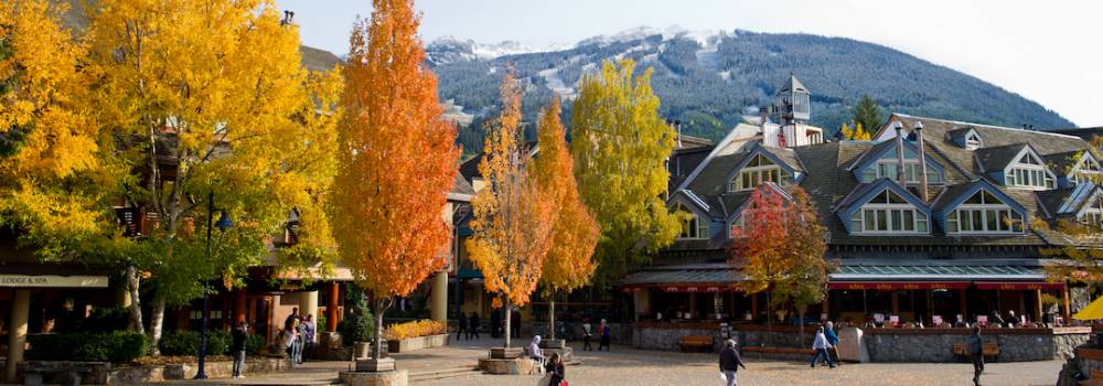 Whistler Village in the fall