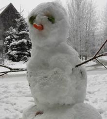 Whistler Village snowman