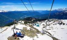 Peak chair ride on Whistler Mountain 
